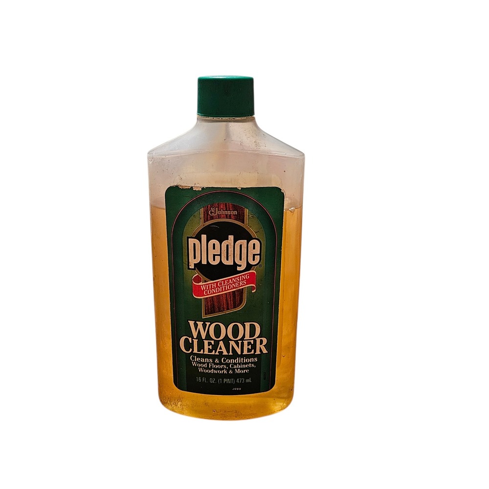 Vintage 1994 Pledge Wood Cleaner‎ Liquid Cleansing Conditioners 16oz SC Johnson